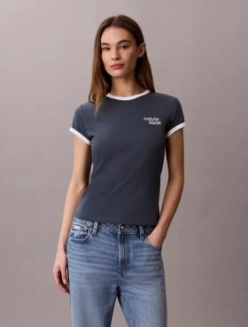 1989 Logo Slim Ringer Tee