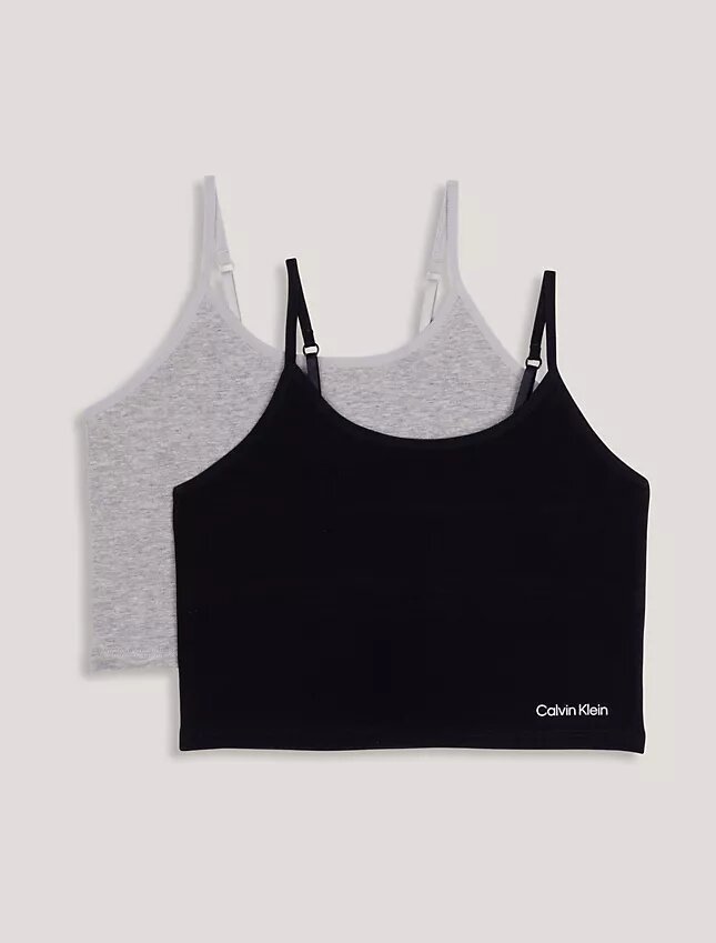 2-pack camisoler med inbyggd bh för flickor 2-pack camisoler med inbyggd bh för flickor