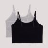 2-pack camisoler med inbyggd bh för flickor 2-pack camisoler med inbyggd bh för flickor