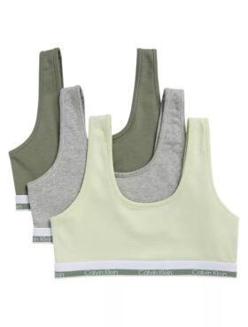 3-pack Bralette i Cotton Stretch för flickor