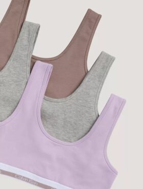 3-pack Bralette i Cotton Stretch för flickor