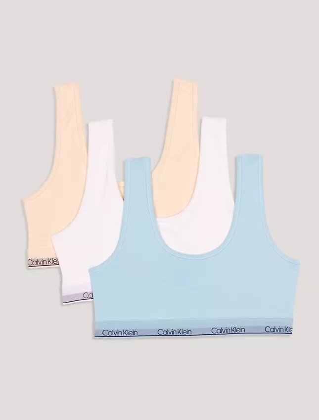 3-pack Bralette med rund halsringning för flickor 3-pack Bralette med rund halsringning för flickor