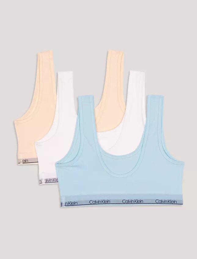 3-pack Bralette med rund halsringning för flickor 3-pack Bralette med rund halsringning för flickor