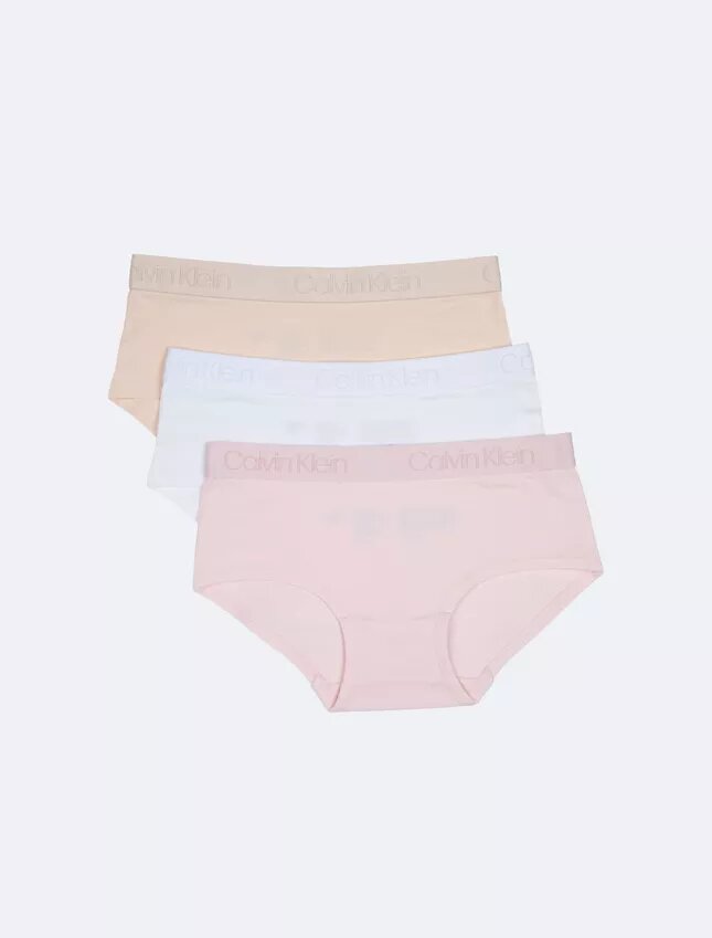 3-pack Hipster-byxor med logotypband för flickor 3-pack Hipster-byxor med logotypband för flickor