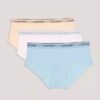 3-pack Hipster-byxor med logotypband för flickor 3-pack Hipster-byxor med logotypband för flickor