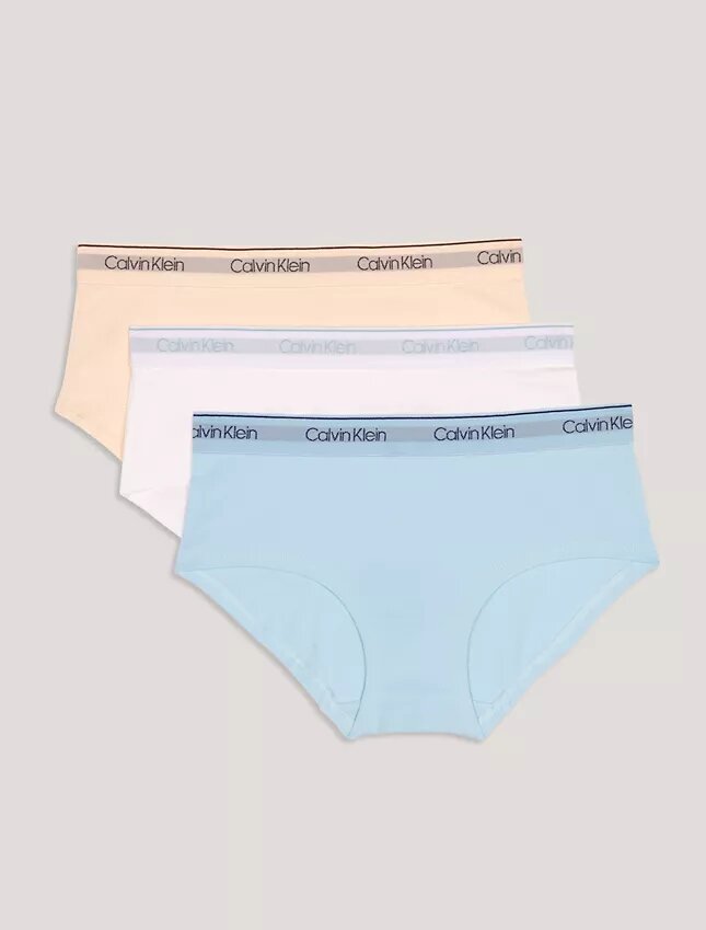 3-pack Hipster-byxor med logotypband för flickor 3-pack Hipster-byxor med logotypband för flickor