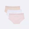 3-pack Hipster-byxor med logotypband för flickor 3-pack Hipster-byxor med logotypband för flickor