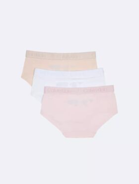 3-pack Hipster-byxor med logotypband för flickor