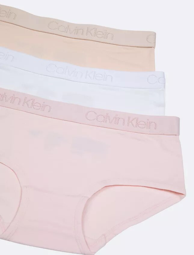 3-pack Hipster-byxor med logotypband för flickor 3-pack Hipster-byxor med logotypband för flickor