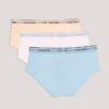 3-pack Hipster-byxor med logotypband för flickor 3-pack Hipster-byxor med logotypband för flickor