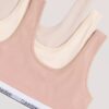 3-pack ofodrade Unlined Bralettes i Cotton Stretch för flickor 3-pack ofodrade Unlined Bralettes i Cotton Stretch för flickor