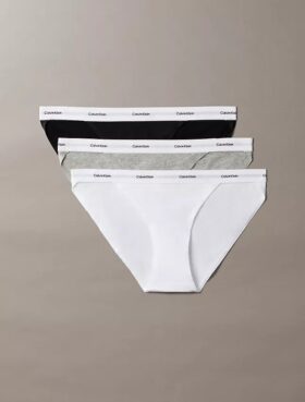 3-pack stringbikini i Cotton Stretch-ribb