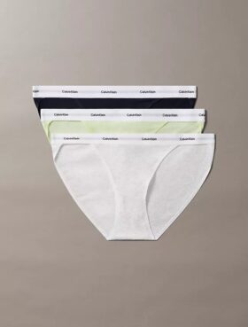 3-pack stringbikini i Cotton Stretch-ribb