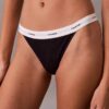 3-pack stringthong i Cotton Stretch-ribb