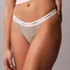 3-pack stringthong i Cotton Stretch-ribb