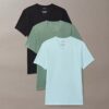 3-pack T-shirts i Cotton Stretch-bomull med V-ringning och slim fit 3-pack T-shirts i Cotton Stretch-bomull med V-ringning och slim fit