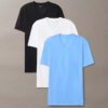 3-pack T-shirts i Cotton Stretch-bomull med V-ringning och slim fit 3-pack T-shirts i Cotton Stretch-bomull med V-ringning och slim fit