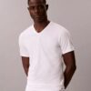 3-pack T-shirts i Cotton Stretch-bomull med V-ringning och slim fit 3-pack T-shirts i Cotton Stretch-bomull med V-ringning och slim fit