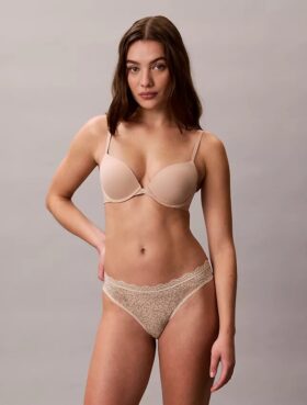 3-pack Thong i stretchig mikrofiber med spets