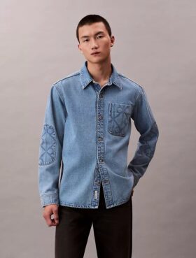 90-talsinspirerad Denim-skjorta