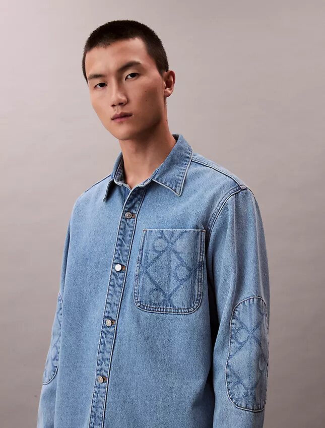 90-talsinspirerad Denim-skjorta 90-talsinspirerad Denim-skjorta
