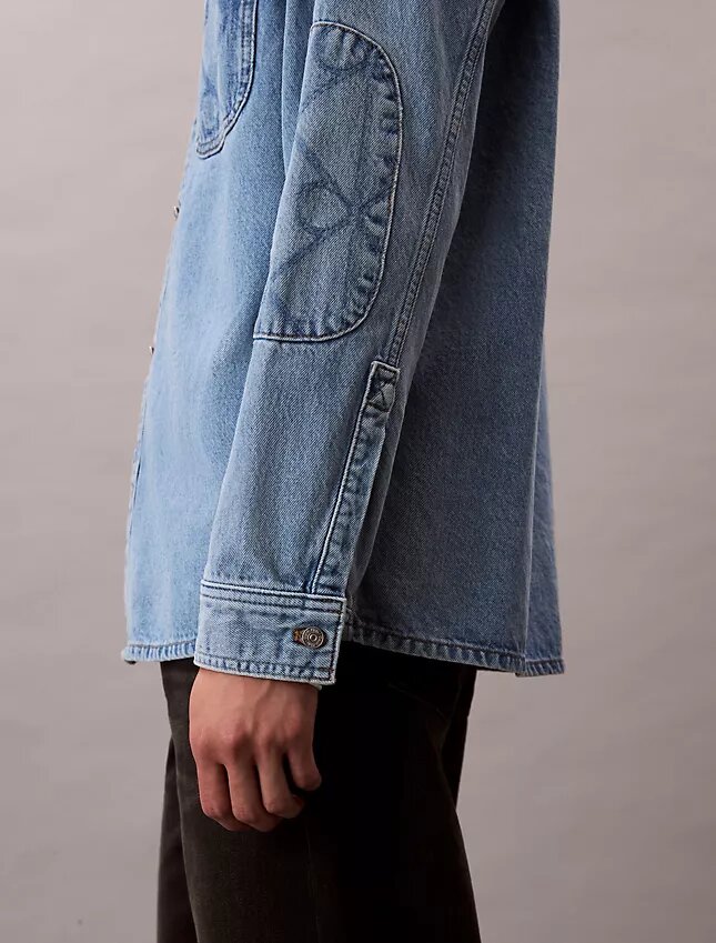 90-talsinspirerad Denim-skjorta 90-talsinspirerad Denim-skjorta