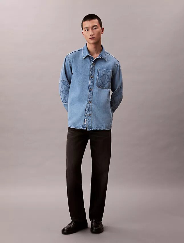 90-talsinspirerad Denim-skjorta 90-talsinspirerad Denim-skjorta