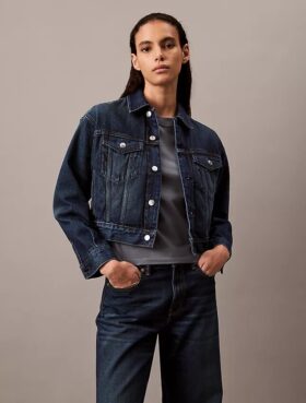 90-talsinspirerad denim-Trucker Jacket