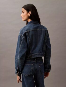 90-talsinspirerad denim-Trucker Jacket