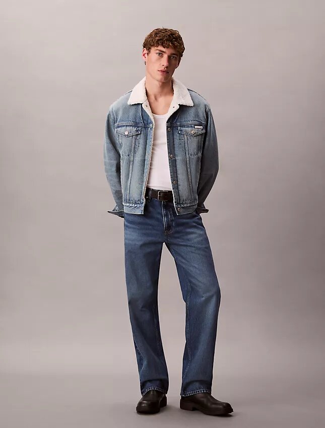 90-talsinspirerad Sherpa-Trucker Jacket 90-talsinspirerad Sherpa-Trucker Jacket