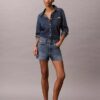 90-talsinspirerade 3-tums Denim-shorts 90-talsinspirerade 3-tums Denim-shorts