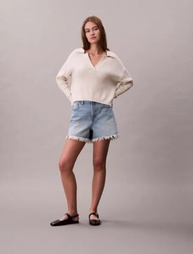 90-talsinspirerade 3-tums Denim-shorts