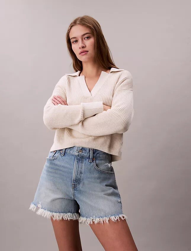 90-talsinspirerade 3-tums Denim-shorts 90-talsinspirerade 3-tums Denim-shorts