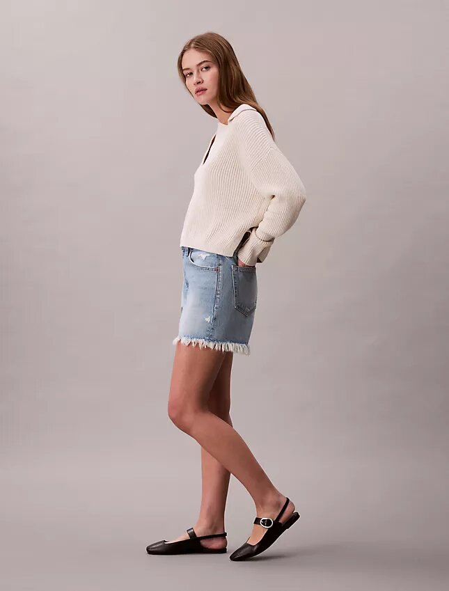90-talsinspirerade 3-tums Denim-shorts 90-talsinspirerade 3-tums Denim-shorts
