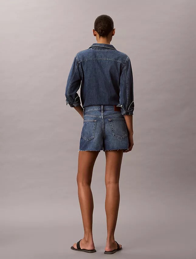90-talsinspirerade 3-tums Denim-shorts 90-talsinspirerade 3-tums Denim-shorts