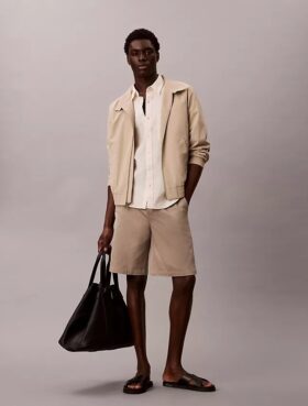 90-talsinspirerade baggy chino-shorts