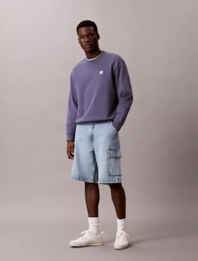 90-talsinspirerade Denim-cargoshorts