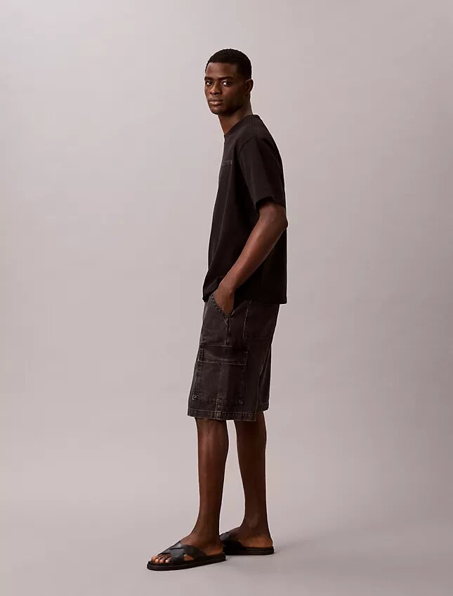 90-talsinspirerade Denim-cargoshorts 90-talsinspirerade Denim-cargoshorts