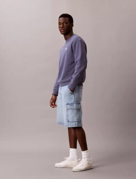 90-talsinspirerade Denim-cargoshorts