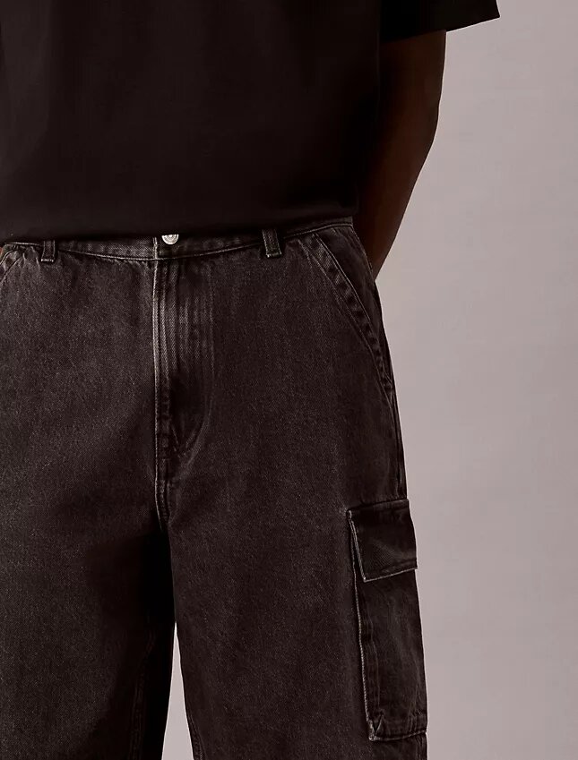 90-talsinspirerade Denim-cargoshorts 90-talsinspirerade Denim-cargoshorts