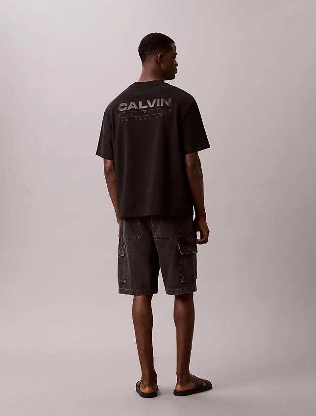 90-talsinspirerade Denim-cargoshorts 90-talsinspirerade Denim-cargoshorts