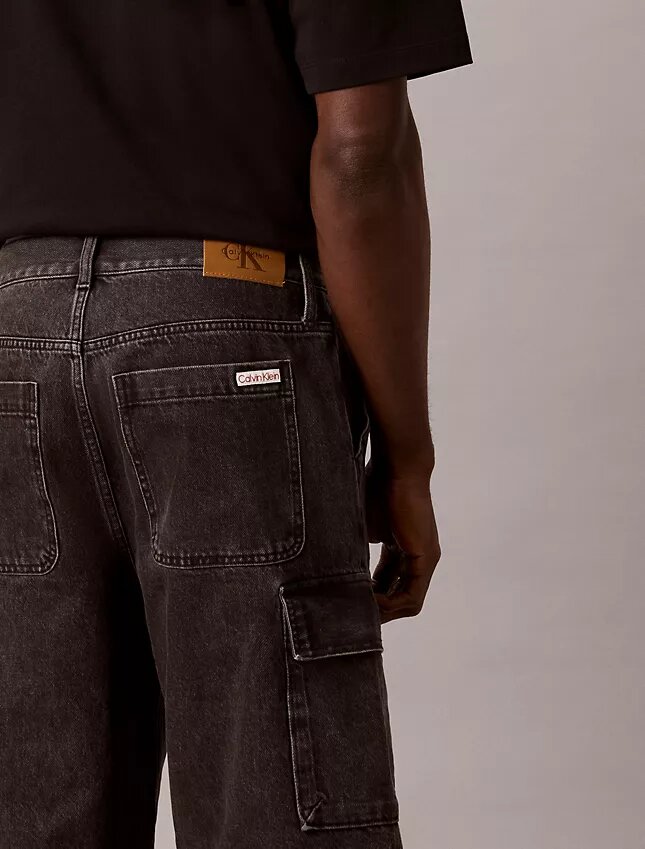 90-talsinspirerade Denim-cargoshorts 90-talsinspirerade Denim-cargoshorts