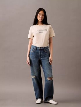 90-talsjeans med lös passform