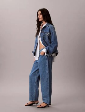 90-talsjeans med lös passform