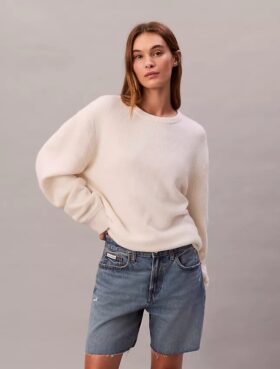 90-talsjeansshorts i 6 tum