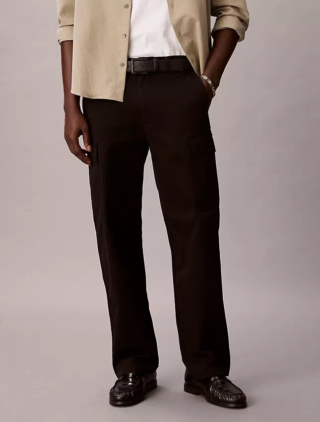 90s Straight Cotton Stretch Cargo Byxor 90s Straight Cotton Stretch Cargo Byxor