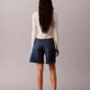 A-linjeformade Denim-shorts med uppvikt fåll A-linjeformade Denim-shorts med uppvikt fåll