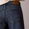 A-linjeformade Denim-shorts med uppvikt fåll A-linjeformade Denim-shorts med uppvikt fåll
