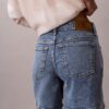 A-linjeformade shorts i Denim