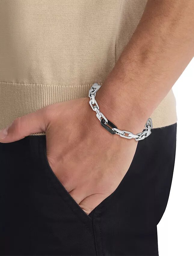 Armband med skulpterad länkkedja Armband med skulpterad länkkedja